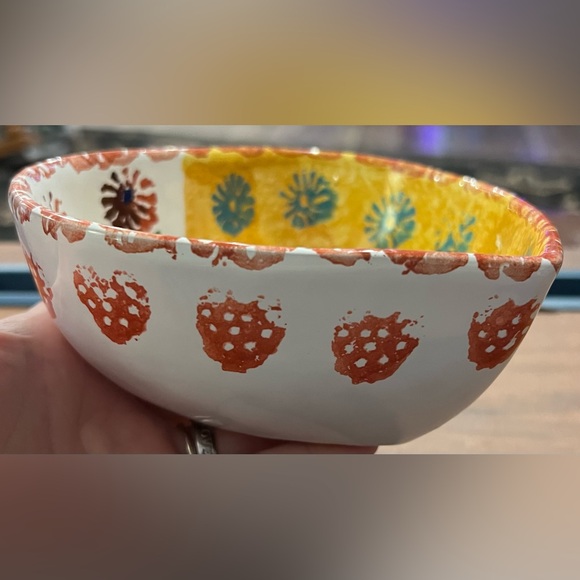 Made in Italy Heart Shaped Bowl / Trinket Dish Hand Painted Pottery Italica ARS - Picture 4 of 11